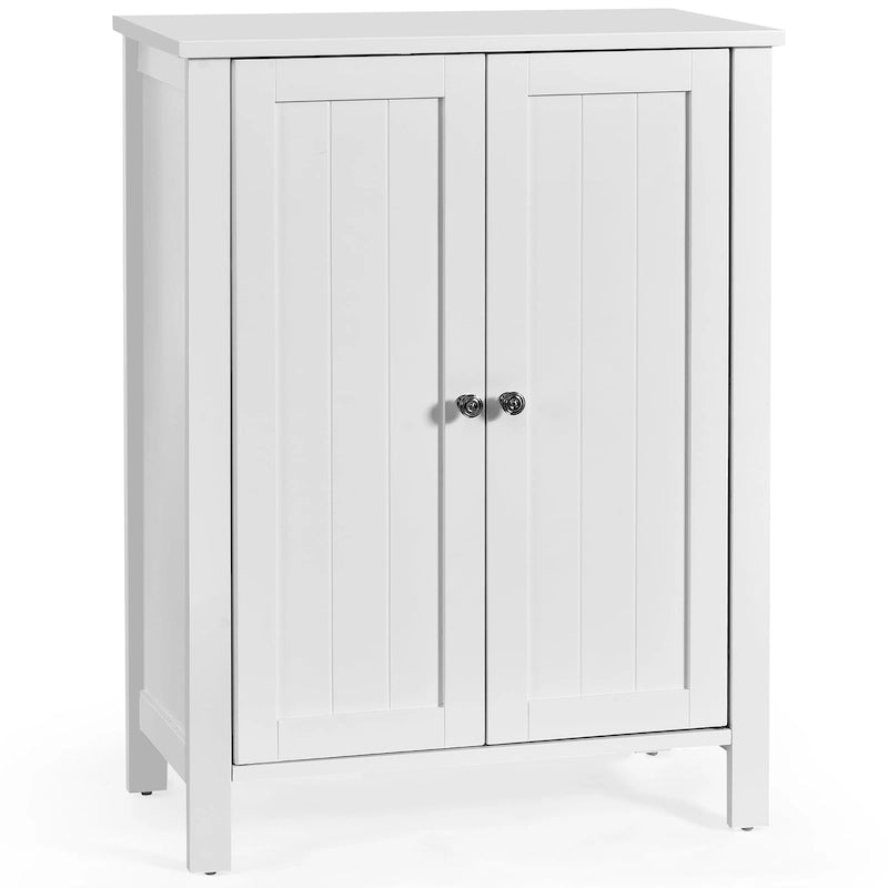 Meuble de salle de bain en bois sur pied