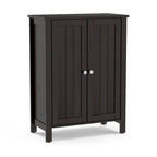 Meuble de salle de bain en bois sur pied