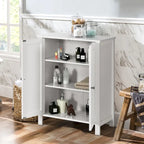 Wooden Bathroom Floor Cabinet Free Standing Storage Cabinet
