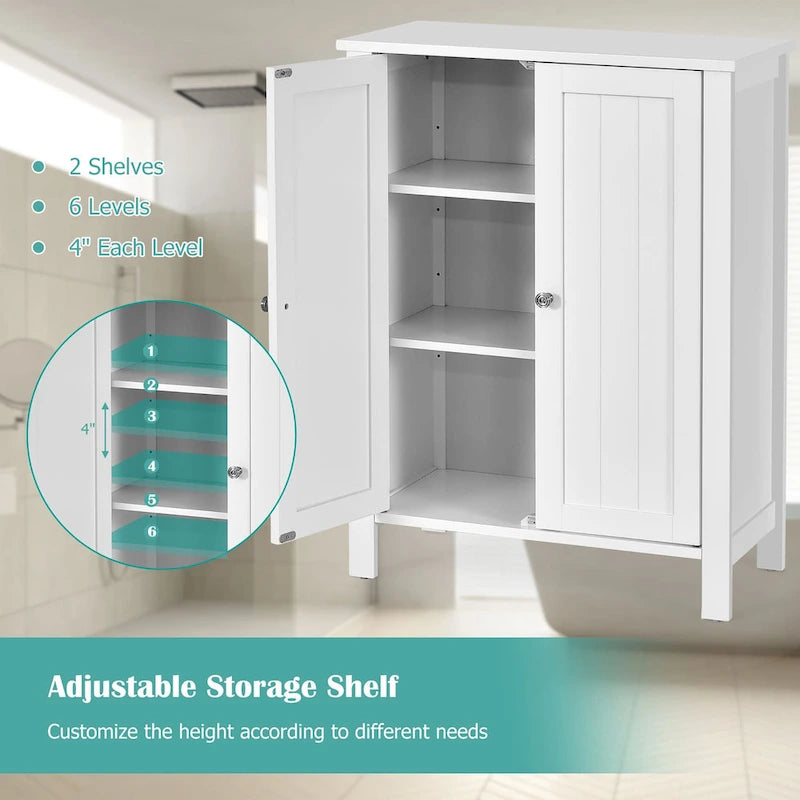 Meuble de salle de bain en bois sur pied