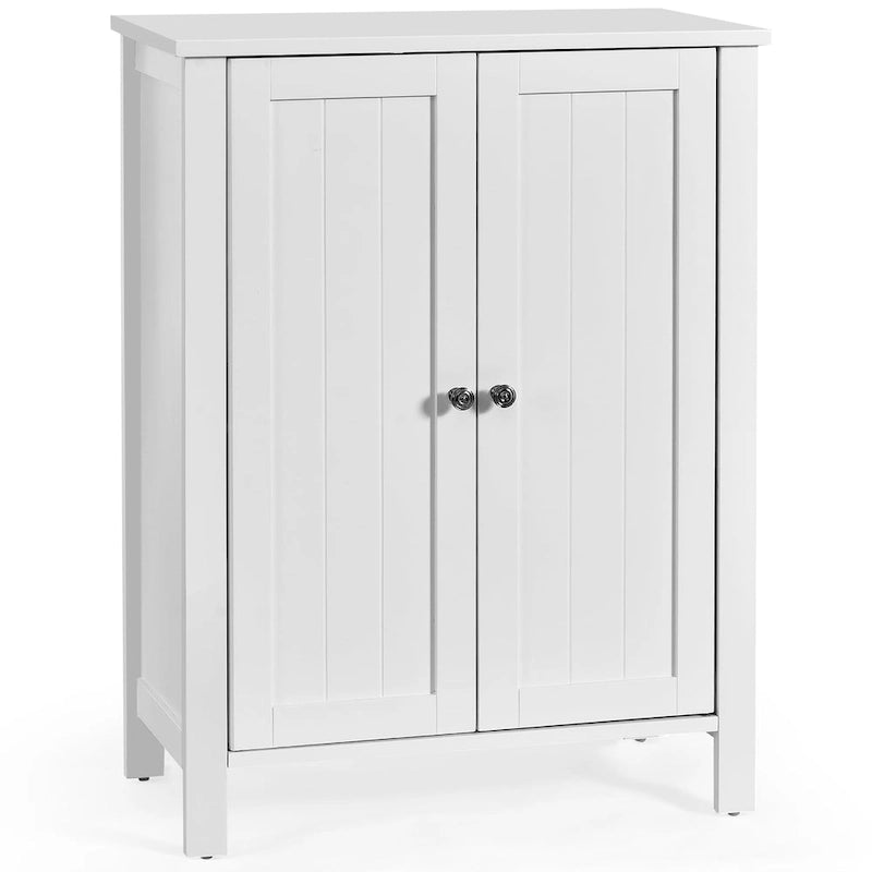 Meuble de salle de bain en bois sur pied