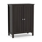 Meuble de salle de bain en bois sur pied