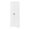 Armoire de rangement à deux portes pour salle de bain ou bureau, étagère réglable en MDF