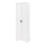 Armoire de rangement à deux portes pour salle de bain ou bureau, étagère réglable en MDF