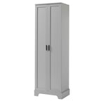 Armoire de rangement à deux portes pour salle de bain ou bureau, étagère réglable en MDF