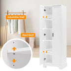 Armoire de rangement à deux portes pour salle de bain ou bureau, étagère réglable en MDF