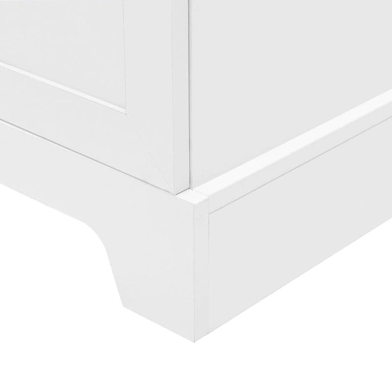 Armoire de rangement à deux portes pour salle de bain ou bureau, étagère réglable en MDF