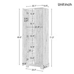 Armoire de rangement à deux portes pour salle de bain ou bureau, étagère réglable en MDF