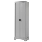 Armoire de rangement à deux portes pour salle de bain ou bureau, étagère réglable en MDF
