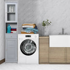 Meuble de rangement de salle de bain de 70,9 cm de hauteur avec 2 portes et 1 tiroir, tour de rangement autoportante