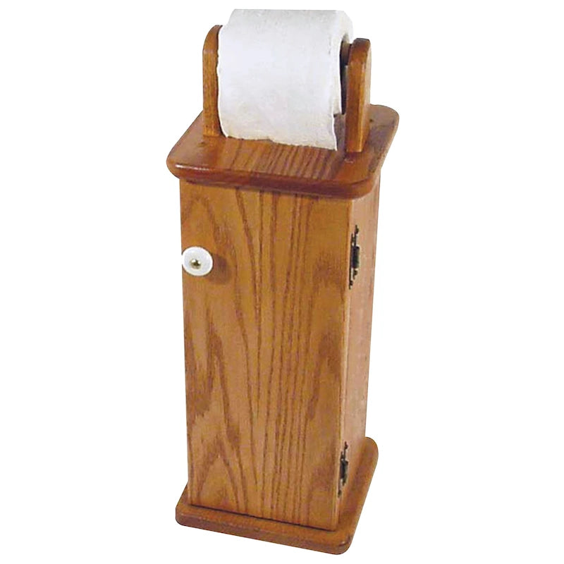 Armoire à papier toilette en chêne