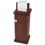 Armoire à papier toilette en chêne
