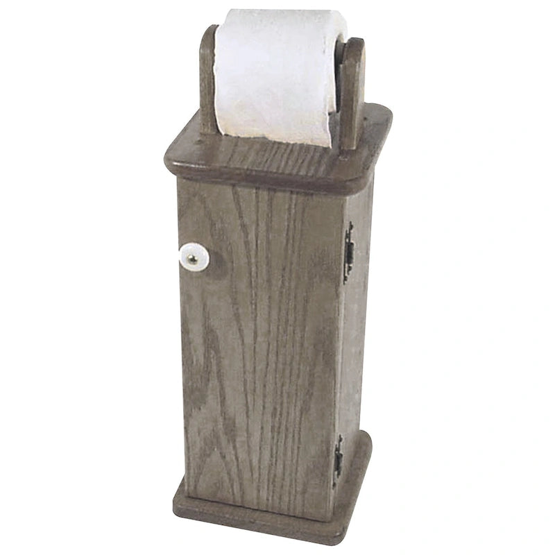 Armoire à papier toilette en chêne
