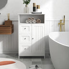 meuble de rangement sur pied pour salle de bain