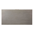 Meuble SEI Furniture Laurelvale en bois gris avec pieds et poignées dorés