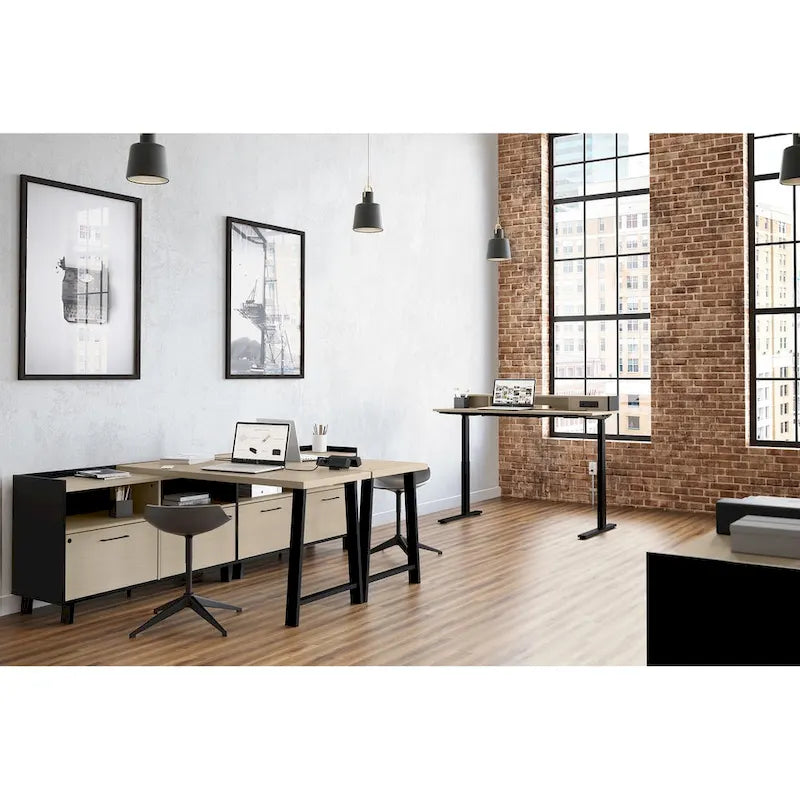 Crédence à 2 tiroirs South Shore Kozack avec portes