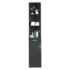 Armoire murale haute de salle de bain noire