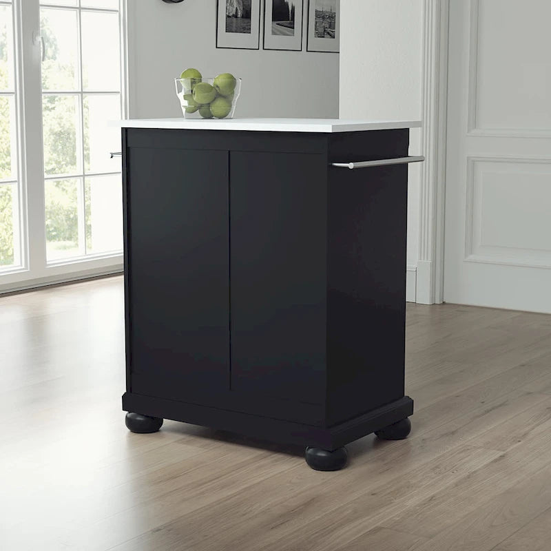 Îlot/chariot de cuisine portable Crosley Alexandria avec plateau en granit - 31 po L x 18 po P x 35,5 po H