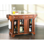 Îlot de cuisine Crosley LaFayette Classic, plateau en bois de cerisier naturel - 45,7 cm (P) x 131 cm (L) x 91,4 cm (H)