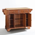 Îlot de cuisine Crosley LaFayette Classic, plateau en bois de cerisier naturel - 45,7 cm (P) x 131 cm (L) x 91,4 cm (H)