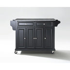 Îlot/chariot de cuisine Crosley avec plateau en granit noir massif - 45,7 cm (P) x 131 cm (L) x 91,4 cm (H)