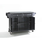 Îlot/chariot de cuisine Crosley avec plateau en granit noir massif - 45,7 cm (P) x 131 cm (L) x 91,4 cm (H)