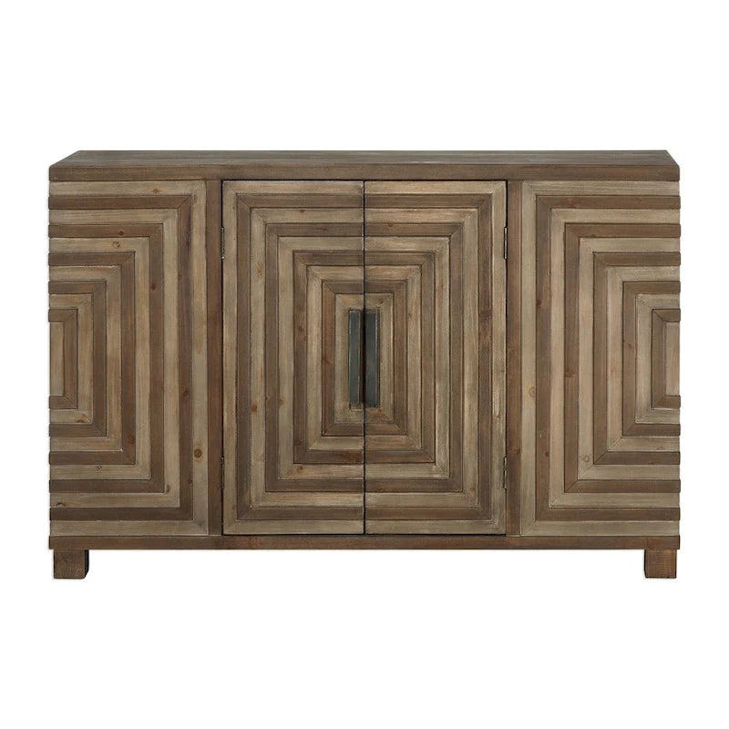 Console géométrique bicolore Uttermost Layton