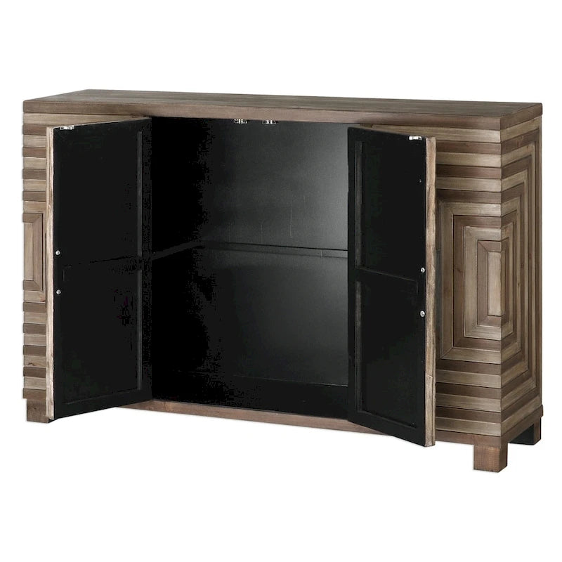 Console géométrique bicolore Uttermost Layton
