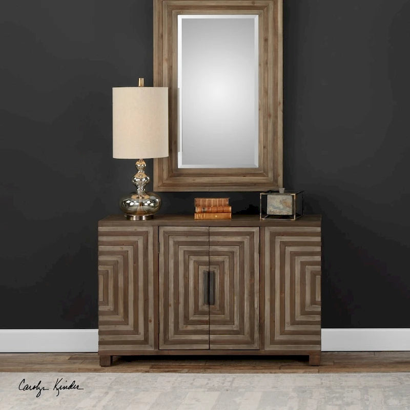 Console géométrique bicolore Uttermost Layton