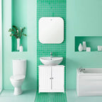 23 Bathroom Wood Vanity Storage Wall Mounted 2 Door Floor Cabinet