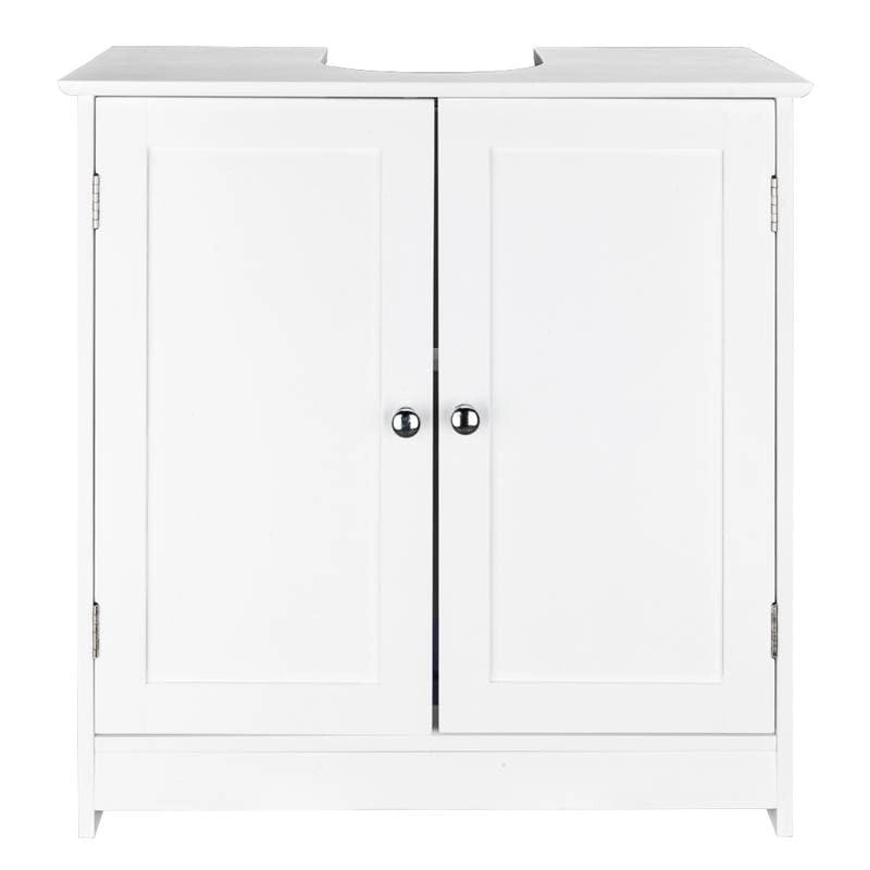 Meuble-lavabo mural en bois de 23 pouces avec rangement et 2 portes au sol