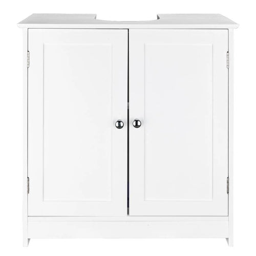 Meuble-lavabo mural en bois de 23 pouces avec rangement et 2 portes au sol