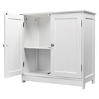 Meuble-lavabo mural en bois de 23 pouces avec rangement et 2 portes au sol
