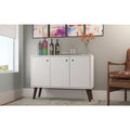 Buffet Manhattan Comfort Bromma 35.43 à 3 étagères et 3 portes