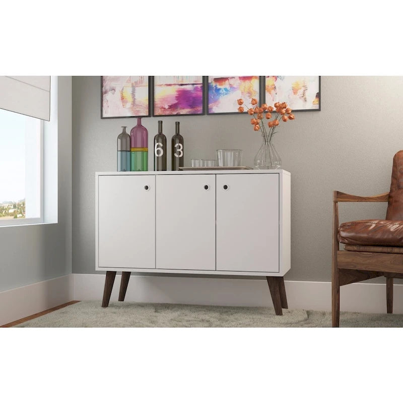 Buffet Manhattan Comfort Bromma 35.43 à 3 étagères et 3 portes