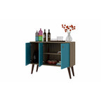 Buffet Manhattan Comfort Bromma 35.43 à 3 étagères et 3 portes
