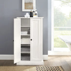 Meuble d'appoint Crosley Seaside blanc vieilli