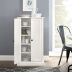 Meuble d'appoint Crosley Seaside blanc vieilli