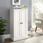 Meuble d'appoint Crosley Seaside blanc vieilli