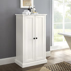Meuble d'appoint Crosley Seaside blanc vieilli