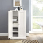 Meuble d'appoint Crosley Seaside blanc vieilli