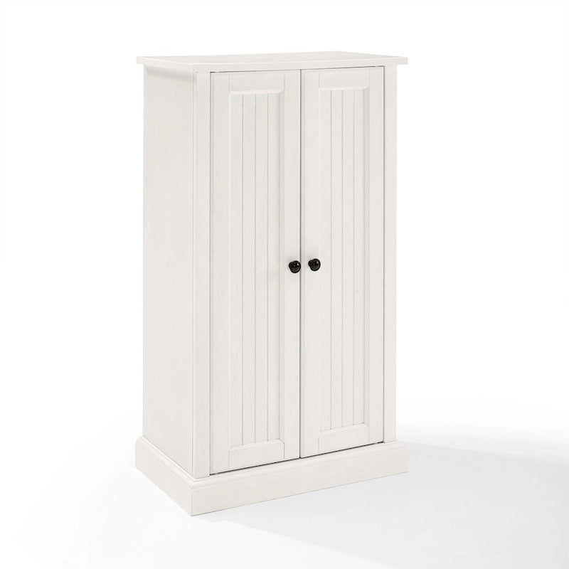 Meuble d'appoint Crosley Seaside blanc vieilli