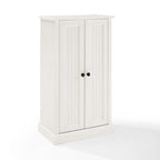 Meuble d'appoint Crosley Seaside blanc vieilli
