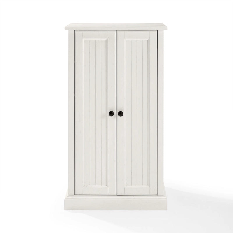 Meuble d'appoint Crosley Seaside blanc vieilli