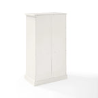 Meuble d'appoint Crosley Seaside blanc vieilli