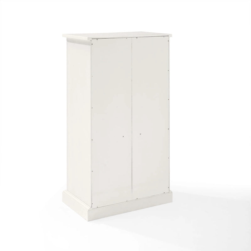 Meuble d'appoint Crosley Seaside blanc vieilli