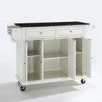 Chariot de cuisine Crosley, plateau en granit, dimensions standard : 45,7 cm (P) x 131,1 cm (L) x 91,4 cm (H)