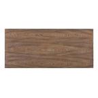 Meuble d'appoint Kensington Turquoise avec dessus en bois vieilli, 2 portes