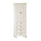 Armoire à linge Avanity Thompson 24 pouces, finition blanc français - 24 po L x 68 po H
