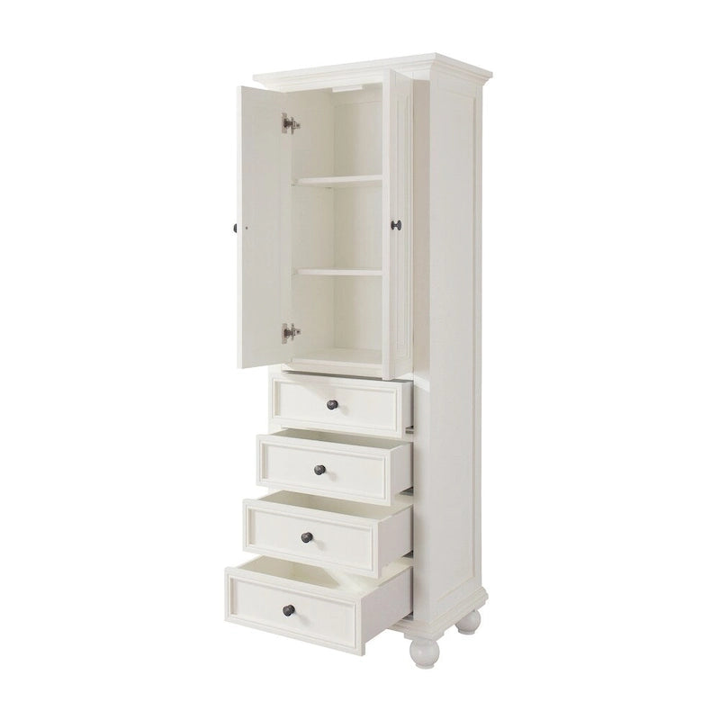 Armoire à linge Avanity Thompson 24 pouces, finition blanc français - 24 po L x 68 po H